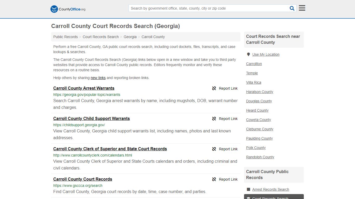 Court Records Search - Carroll County, GA (Adoptions ...